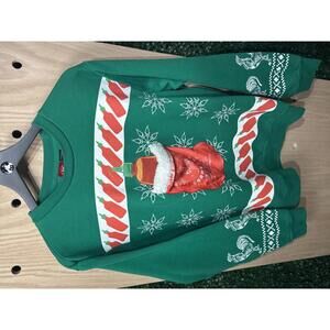 Green Sriracha Hot Sauce Holiday Sweatshirt